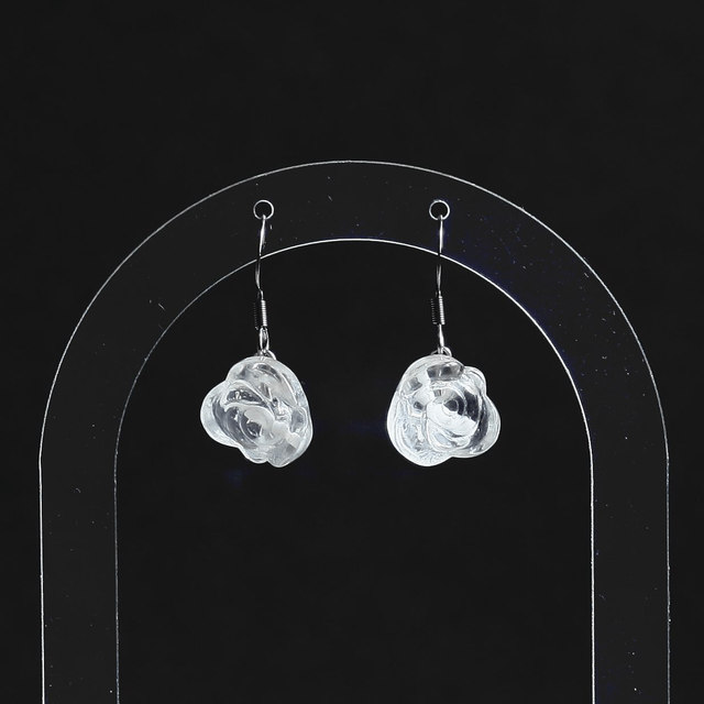 'cristal rose #3' earrings