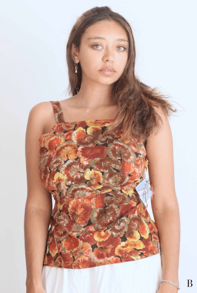 flower backless top M-L