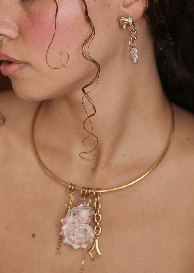 'melt' mono earring