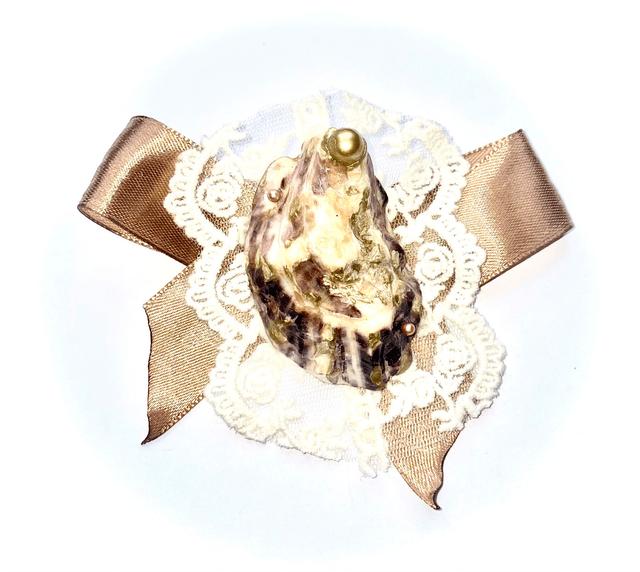 'golden brown' brooch