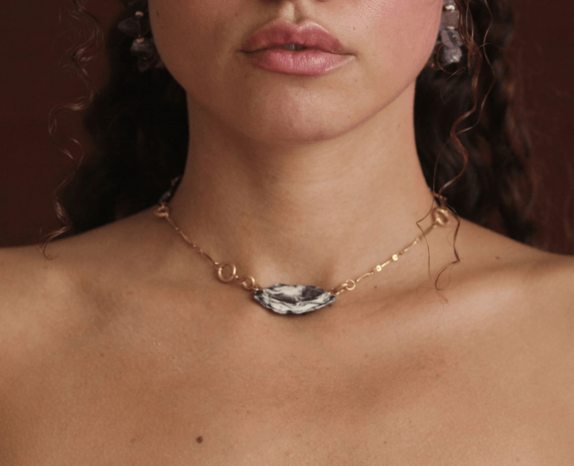 'moon stone' necklace
