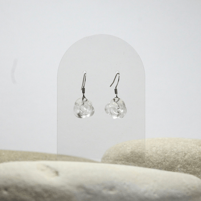 'cristal rose #3' earrings