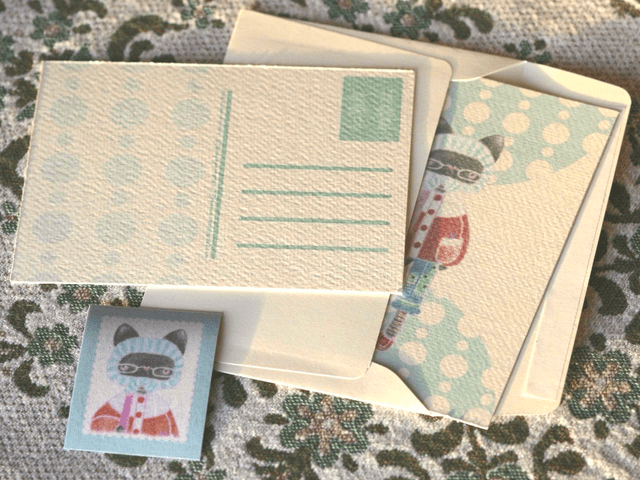 'Neige' postcard