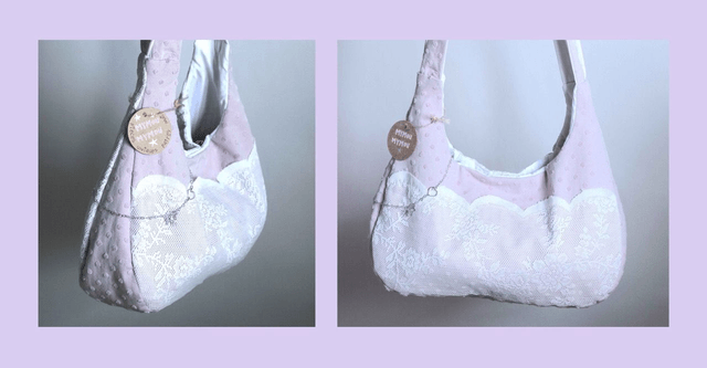 lace shoulder bag and chain