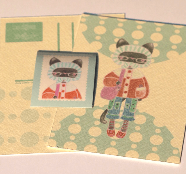 'Neige' postcard