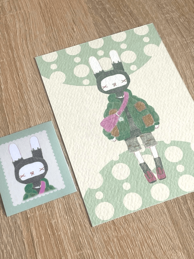 'Jean-Mymou' postcard