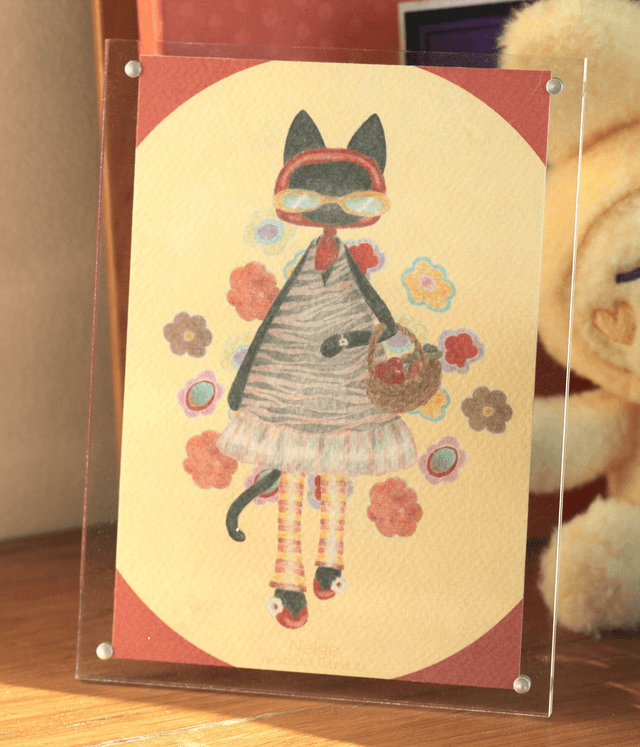 'Neige at the market' illustration