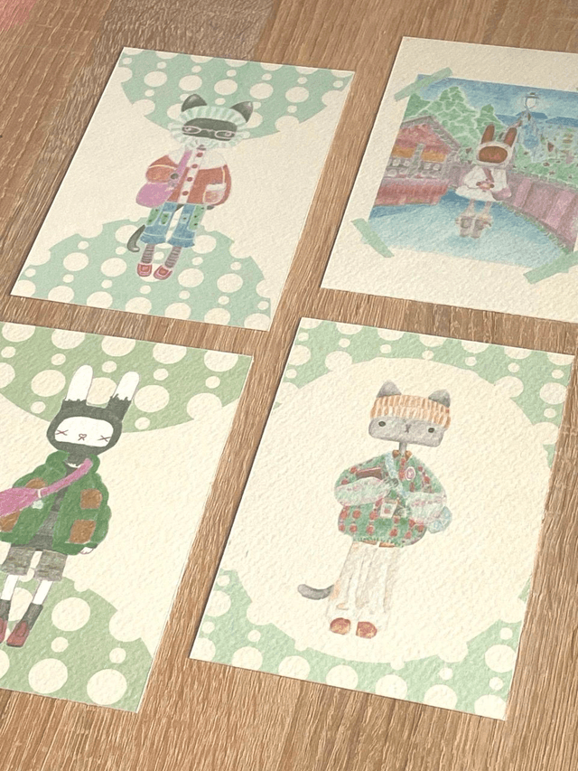 'Neige' postcard