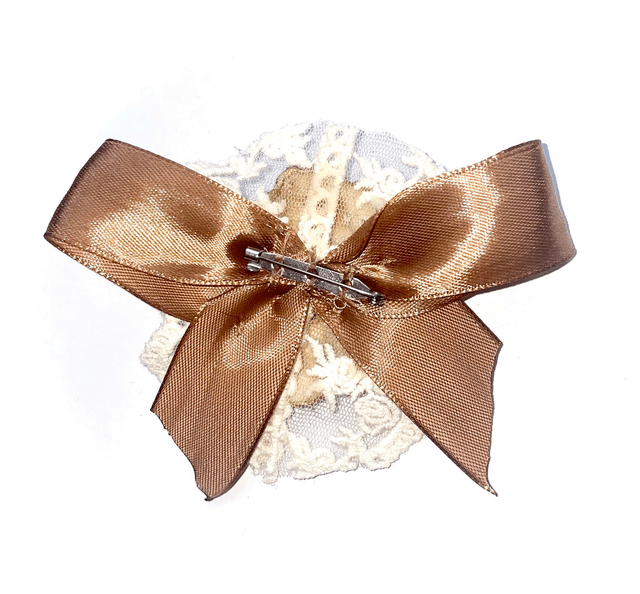 'golden brown' brooch
