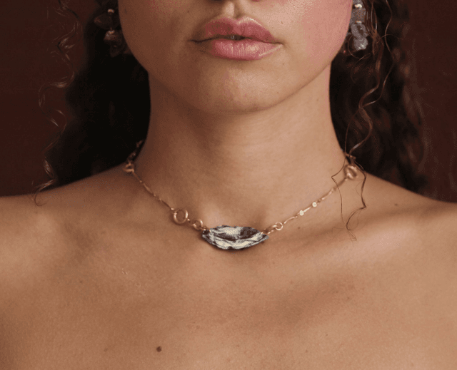 &#039;moon stone&#039; necklace