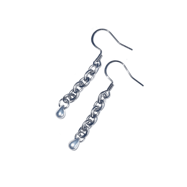 &#039;cyber mermaid #7&#039; earrings