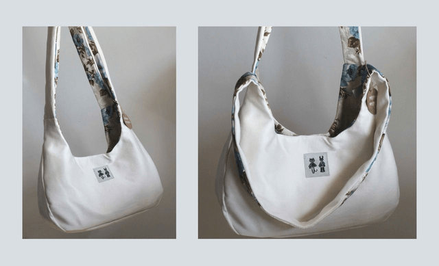flower reversible shoulder bag