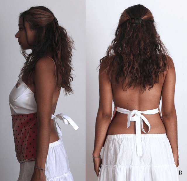 ladybug backless top M-L