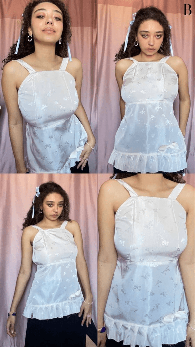 silky backless top S-M