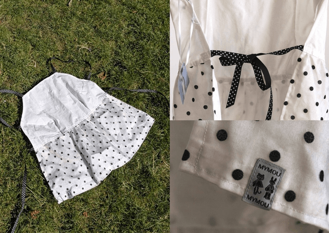 polka dot backless top S/M-M