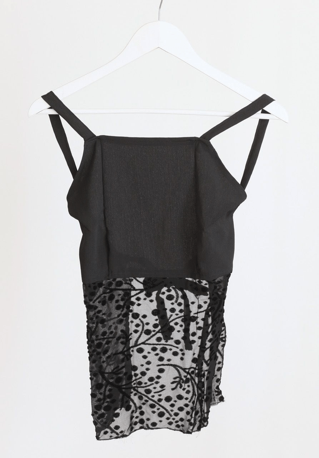 transparent backless top S-M