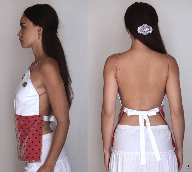 ladybug backless top M-L