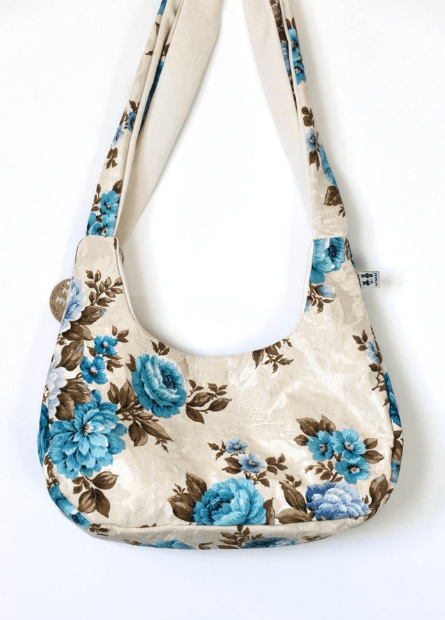 flower reversible shoulder bag
