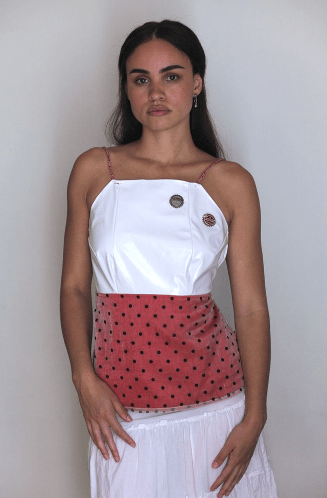 ladybug backless top M-L