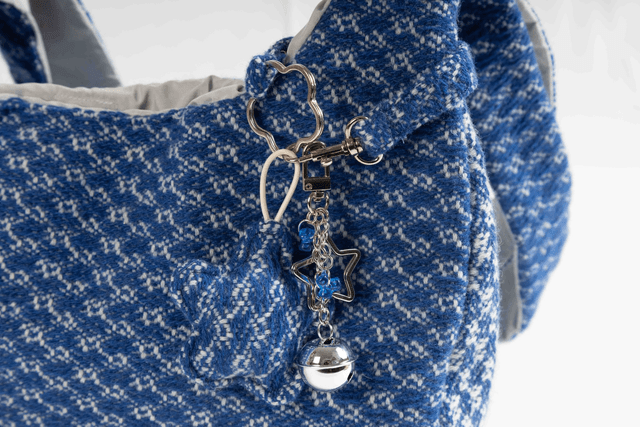 shoulder bag - blue duo