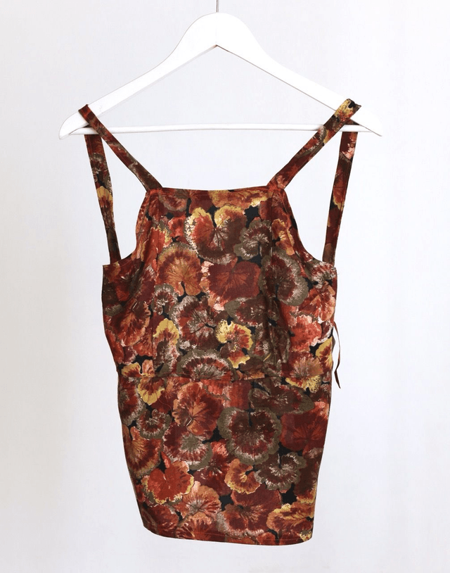 flower backless top M-L